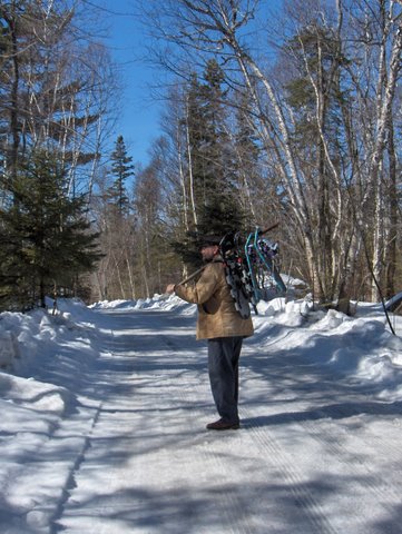 snowshoeing