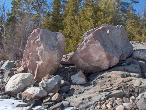 Hiking Lake Huron shore