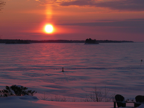 Sunrise at Bruce Bay Cottages